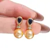 Acessórios DIY Prata de Lei S925 Montagens Elegantes para Brincos de Pérola, Brincos de Tarraxa Azuis Elegantes, Montagens de Prata 8-13