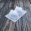 Molde de Pegamento de Conejo de Dos Piezas DIY Molde Estéreo de Animal Conejo para Hacer Pastel con Forma de Conejo Cubitos de Hielo Adornos de Postre