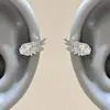 Alas de Ángel~ Pinza para Oreja de Ala de Circonita Super Brillante, Clip para Oreja Versátil y Elegante, No Requiere Perforación, Pendientes de Diseño Único