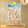 Cartaz de Parede de Áudio para Educação Infantil para Crianças Pequenas, Adesivos de Parede Sonoros de Aprendizagem Cognitiva de Iluminação Educacional para Bebês e Crianças Pequenas, Dispositivo de Leitura por Pontos