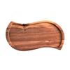 Fábrica en stock té de la tarde viento ins, accesorios de fotografía de alimentos plato pequeño de madera japonés disco de madera maciza bandeja ovalada