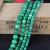 Cuentas de jade de cristal natural, dragón de hierro verde seco, dispersas, accesorios de joyería DIY, cuentas de jade semiacabadas hechas a mano.