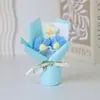 Buquê de Flores Pompons de Tricô Mini Transfronteiriço, Flores de Lã, Pequenos Presentes Realistas com Aparência Fresca e Lembrancinhas Combinando