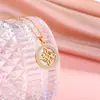 El Collar Colgante de Acero Inoxidable Más Vendido de Amazon con Nudo de Bruja y Diamante de Una Sola Capa Joyería Regalo de Navidad Collar Personalizado