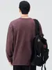 Camiseta de manga larga estilo americano para hombre, colección otoño 2026, primavera y otoño, camiseta interior de algodón puro con estructura de bambú, talla grande