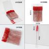 Ferramenta de enxerto de cílios Crystal Rod Escova de cílios descartável 100 espiral Maquiagem Escova Sobrancelhas Rímel Dual Use