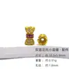 Plata S925 Zirconio Tensor Rosca Encaje Hebilla de Perla Hombre Pequeño Doble Cintura Torus Cuentas Cubo Cuentas Accesorios DIY