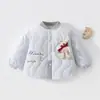 Chaqueta de algodón acolchada para bebé, engrosada con acolchado extra, abrigo cálido para niños, 120 g, abrigo de otoño/invierno para bebés y niños pequeños para niños