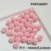 Cuentas Redondas Pequeñas Chapadas 10 mm Cuentas para DIY Accesorios Brillantes Hechos a Mano Material de Cuentas Aretes Pulsera Collar Joyería