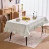 Mantel con Volantes Imanqi Rhythm de Rayas Verde Salvia, Lavable y No se Deforma Fácilmente, un Bestseller a Largo Plazo a Través de las Fronteras