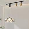 Luminária Pendente Vintage para Restaurante Móvel Moderna Minimalista Bar Sala de Jantar Louça Estilo Japonês Wabi-Sabi Luz em Faixa Longa