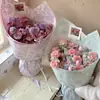 Papel de Presente Estilo Chinês Shangjin Beleza Eterna Papel Criativo de Alto Padrão Flor de Papel Embossada Papel de Presente para Buquê Materiais DIY