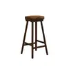 Silla de Bar de Lujo Accesible Escandinava Personalizada para el Hogar de Madera Maciza Taburete Alto Silla de Bar Moderna Simple con Respaldo Silla Alta