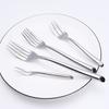 Serie Mango Inclinado Acero Inoxidable 410 Cuchillo Tenedor Cuchara Vajilla Comida Occidental Juego de Cuchillo y Tenedor Suministros para Hotel Juego de Regalo Explosiones