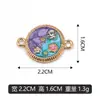 Pendente de flor redonda com óleo gota DIY colar pulseira berloque acessórios de joia vendas diretas de fábrica pode misturar lote transfronteiriço