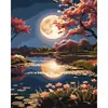 Pintura al Óleo Digital de Flor de Cerezo DIY Pintado a Mano Pintura Decorativa Escénica para Sala de Estar Popular Pintura de Compra Grupal ozon