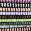 Tejido de Lana de Cordero 550g Otoño e Invierno Tejido Jacquard Fabricante En Stock Moda Bohemia Camisa Tejido Jacquard Rayado