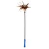 Gigwi É um Brinquedo Mágico para Gatos, uma Varinha Pegadora de Gatos com Penas, Alta Elasticidade, Portátil, Antiderrapante, Bola de Fio Longa de Pelúcia para Gatos Azuis
