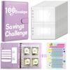 100EnvelopeChallenge Reto de 100 días para parejas libro de ahorro diario de hojas sueltas cuaderno de efectivo