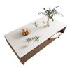Mantel de Mesa de Centro de Stock Listo Rectangular para Mueble de TV, Mesa de Noche, Impermeable y a Prueba de Aceite, Mantel Lavable, Mantel de Mesa de Cuero, Mantel