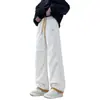 Pantalones largos casuales deportivos de tres pruebas, suaves, con diseño de bloques de color inspirado en la dopamina para exteriores, pierna curva, a la moda y modernos para otoño