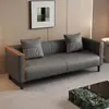 Sofá de estilo minimalista italiano para apartamento pequeno para sala de estar, quarto, área de descanso de dois ou três lugares, salão de beleza, sofá para loja de roupas