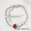 Pulseira de Cobre Banhado Exquisita Simples Versátil Popular em Vendas Transfronteiriças Pulseira de Prata da Moda Personalizada Pulseira Feminina com Zircônia
