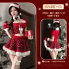 Roupa com tema de Natal: fantasia de coelho de veludo sexy, vestido vermelho justo ao corpo, traje para apresentação de palco, roupa de Natal plus size