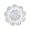Moderna Broche de Girasol con Pedrería de Lujo Ligero Accesorio de Vestido de Mujer de Gama Alta Broche Versátil Pin para Traje