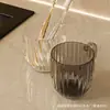 Taza de Lavado de Alta Calidad para Uso Doméstico, Nueva Taza Transparente de Lujo Ligero para Enjuague Bucal de Pareja, Vaso de Plástico para Cepillo de Dientes para Hotel y Casa de Huéspedes