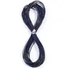 Corda redonda de couro genuíno camada superior de couro corda redonda corda chata cor natural diy artesanato em couro feito à mão materiais acessórios para pulseira joias