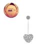 Amazon AliExpress está especialmente diseñado para anillo para el ombligo de amor arcilla blanda diamante corazón de melocotón mujeres embarazadas clavo para el ombligo varilla blanda adornos umbilicales