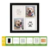 Bebé Cien Días de Edad Huella de Mano y Pie Hueco Marco de Fotos DIY Huella de Pata de Mascota Conmemorativa Almohadilla de Tinta para Mano y Pie de Bebé como recuerdo