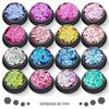 Cross-Border 16-cor 2mm lantejoulas mistas conjunto ultra-fino glitter em pó maquiagem unha polonês gel nail art jóias materiais