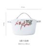Jingdezhen Bainiao Chaofeng Porcelana de Hueso de Gama Alta Plato con Borde Dorado Plato Cerámico para el Hogar Plato Creativo para Bistec Plato para Postre