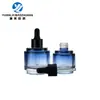 Frasco de Óleo Essencial Transfronteiriço 30ml Frasco de Essência com Fundo Espesso Elegante Frasco Conta-gotas Cosmético Frasco de Vidro com Dosador