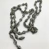 Huilan moda europeia e americana aço titânio aço inoxidável personalidade vintage colar de fundição quente acessórios dominadores corrente de pescoço