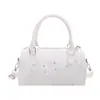 Bolsa de Aula para Estudantes Estilo Academia Grande Capacidade Design Exclusivo Bolsa Tote com Estampa de Estrelas Feminina de Mão para o Trabalho Sensação de Alto Padrão