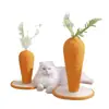 Estrutura de escalada durável para gatos de estimação, arranhador para gatos em formato de cenoura, poste arranhador vertical de sisal, brinquedo fofo para gatos para afiar as garras e arranhar