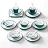 Vajilla de melamina Xiangyuan para hotel, restaurante, tienda de ollas calientes, juego especial de cuatro platos y tazas de porcelana de imitación comercial