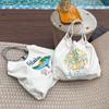 2026 Nuevo Bolso de Hombro Bordado Estilo Cadena de Bolas de Cuero, Gran Capacidad, Versátil, de Alta Calidad para Mujer