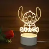 Luz de Noche 3D Lámpara de Mesita de Noche USB Adorno Regalo de Cumpleaños Lámpara LED de Ahorro de Energía Compra Grupal Corporativa Regalo Conmemorativo Lujo Ligero
