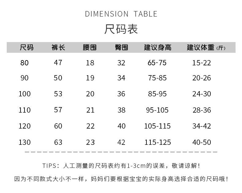 尺码表2025
