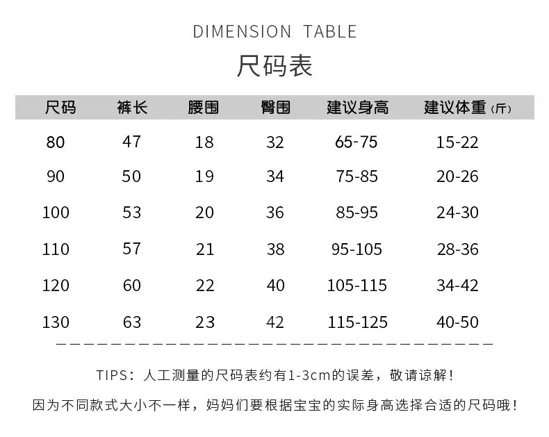 尺码表2025