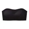 Roupa íntima sem alças, invisível, não transparente e sem costura para mulheres, Sutiã bralette push-up antiderrapante sem aro, Lindo sutiã para as costas para mulheres