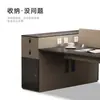 Pantalla de escritorio de oficina minimalista moderna estación de trabajo escritorio de computadora para empleados estación de trabajo para varias personas combinación de muebles para puestos de empleados