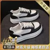 Nuevos Zapatos de Mujer para Primavera y Otoño, Tenis Blancos Transpirables, Zapatos Deportivos Versátiles de Suela Gruesa Estilo Coreano, Zapatos Casuales de Tabla, Zapatos de Moda B309