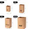 Saco Kraft Lavável Multiuso, Saco de Armazenamento para Geladeira e Cozinha, Armazenamento de Mesa de Escritório, Tamanho Grande Espessado, Grau Alimentício