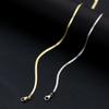 Tobillera de Cadena Hueso de Serpiente Sencilla y de Moda Estilo Japonés y Coreano de Plata S925 Nalan Verano Elegante y Único Joyería para el Pie S4690
