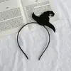 2026 Nuevo Sombrero de Mago Calabaza de Halloween Diadema Festival Broma Divertida Goma para el Cabello Lado Calavera Pinza para el Cabello Accesorios para el Cabello